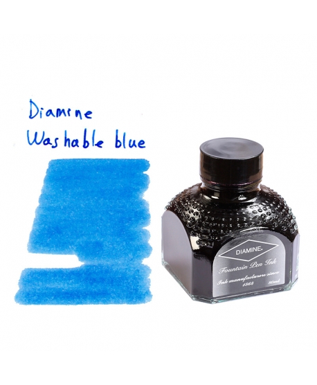 Diamine WASHABLE BLUE (80 ml bottle of ink)