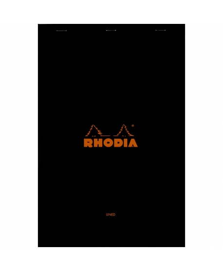 Rhodia n.º 19 Bloc A4+ negro rayado