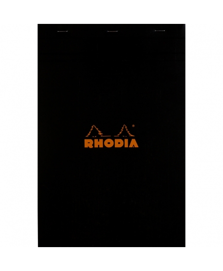 Rhodia n.º 19 Bloc A4+ noir quadrillé 5x5