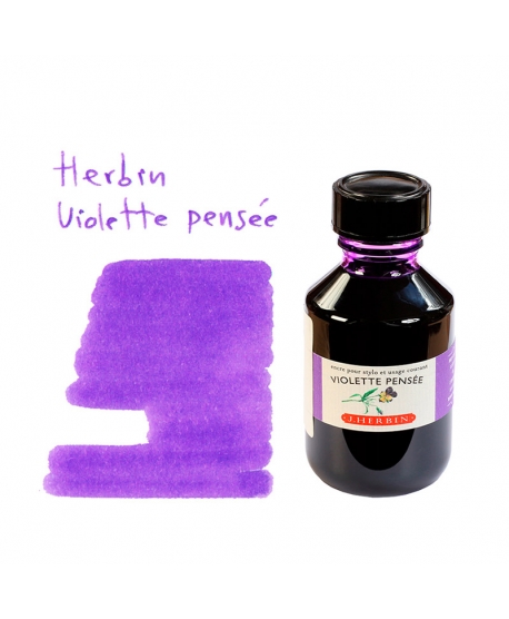 Herbin VIOLETTE PENSÉE (Bouteille d'encre 100 ml)