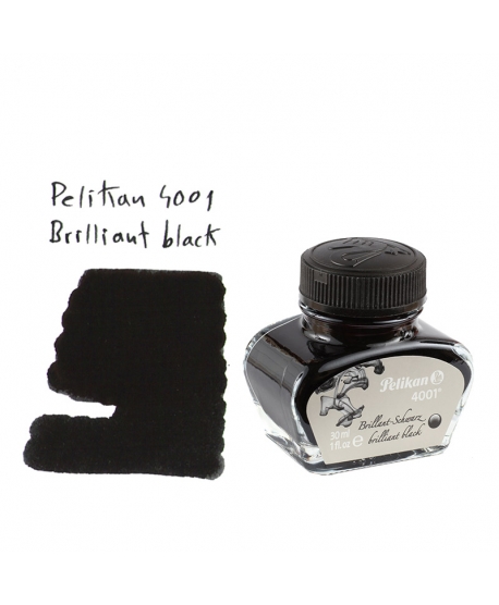 Pelikan 4001 BRILLIANT BLACK (Bouteille d'encre 30 ml)