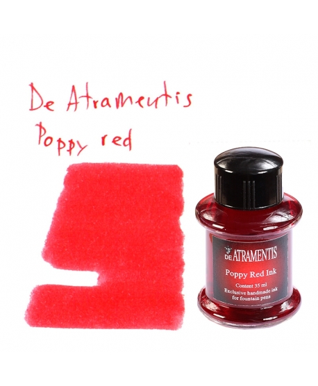 De Atramentis POPPY RED (Bouteille d'encre 35 ml)