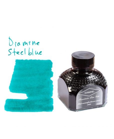 Diamine STEEL BLUE (Bouteille d'encre 80 ml)