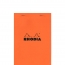 Rhodia n.º 16 Bloc A5 orange quadrillé 5x5